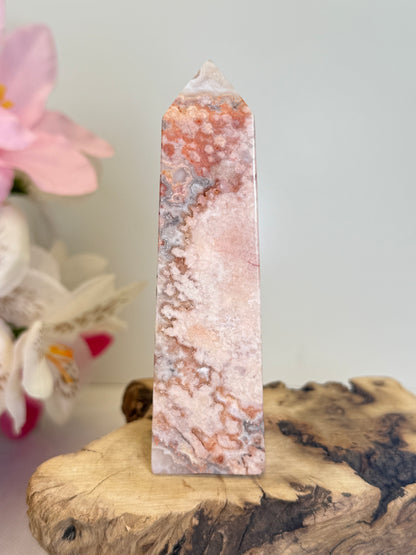 Pink Crazy Lace Agate Tower (Indonesia)