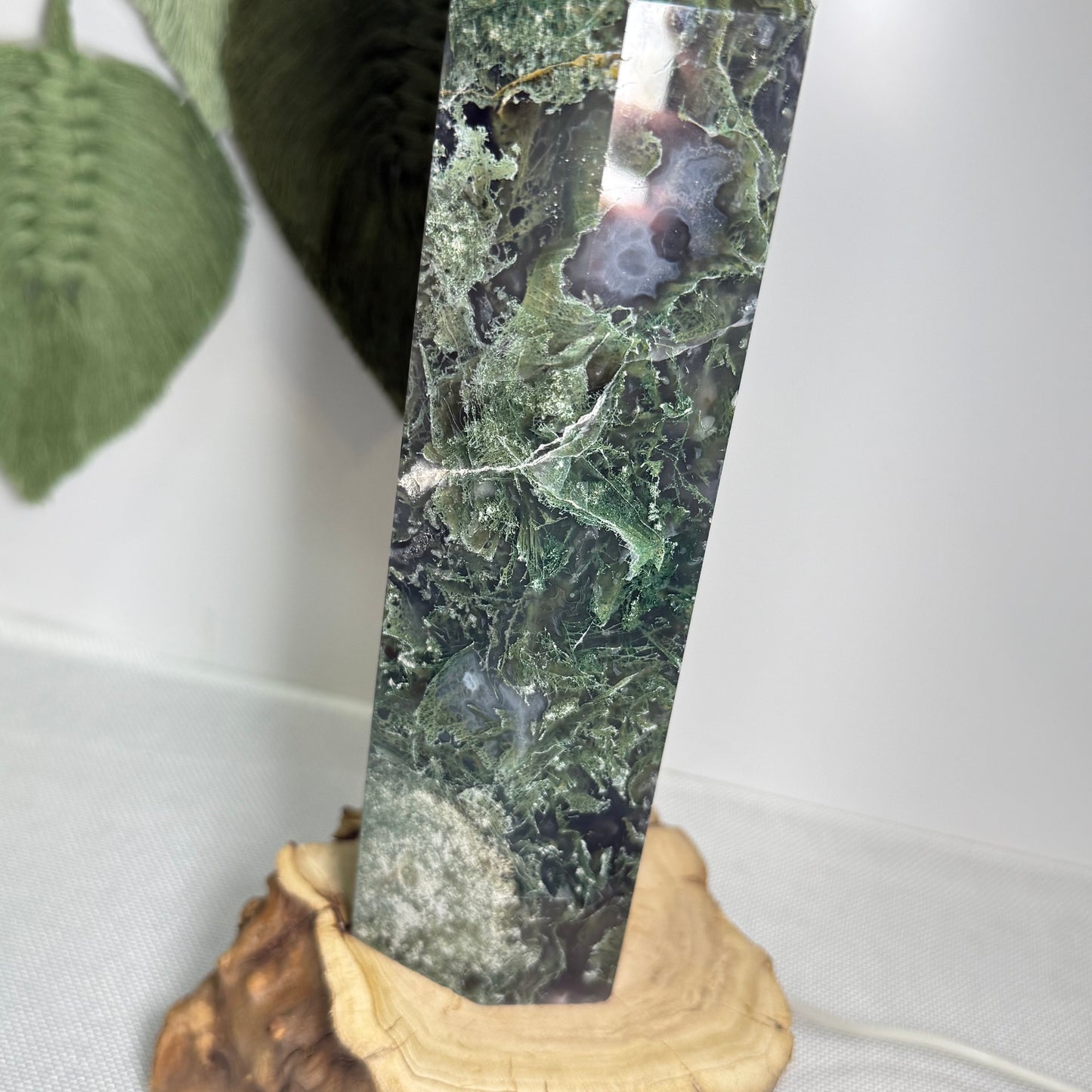 XL Moss Agate Tower