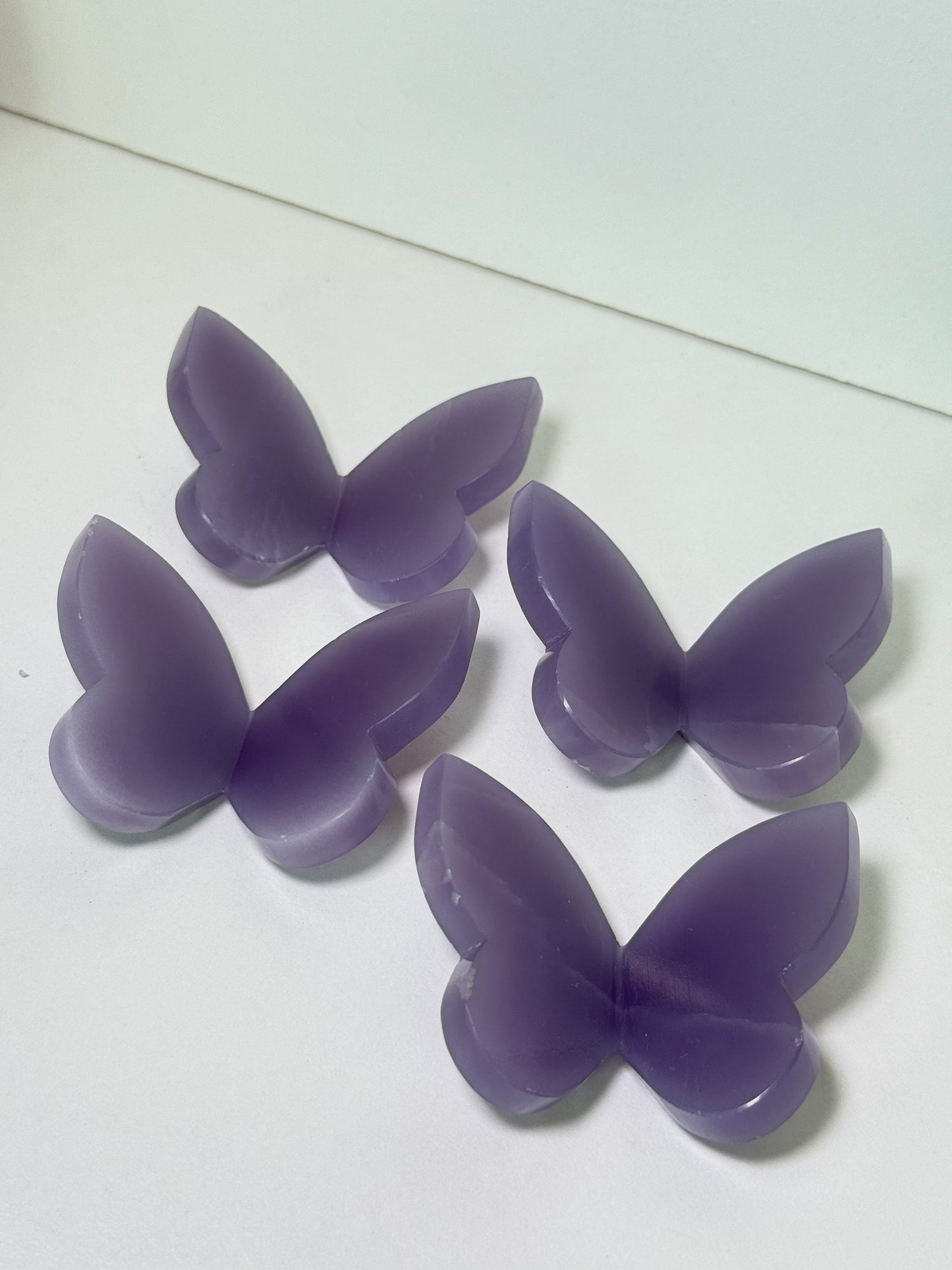 Yttrium (Lavender) Fluorite 3D Butterflies