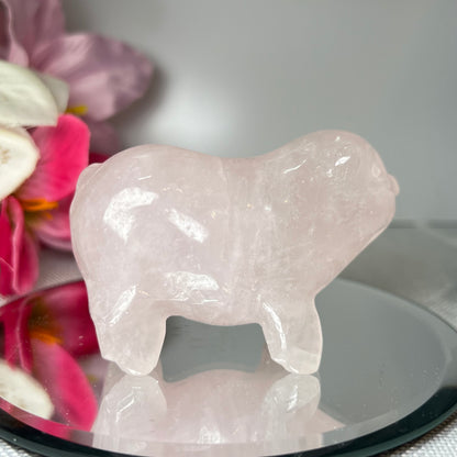 Rose Quartz Pig