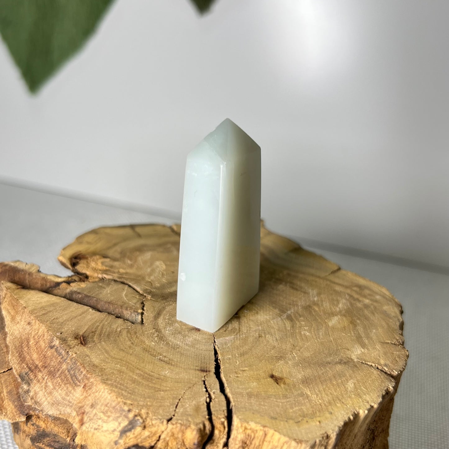 High Quality Sage Green Moonstone Tower