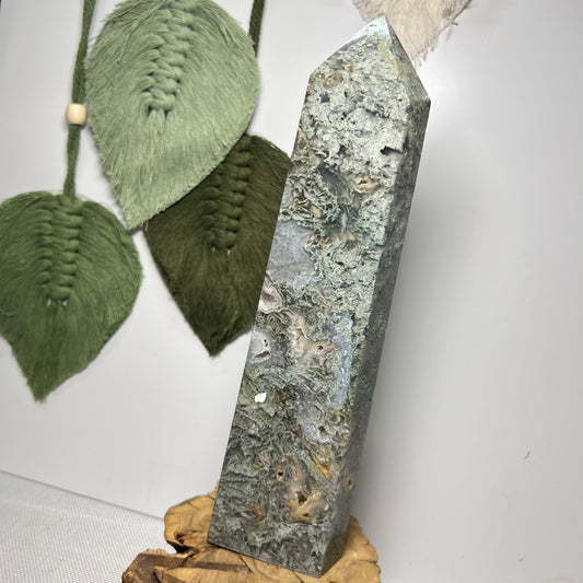 XL Moss Agate Tower