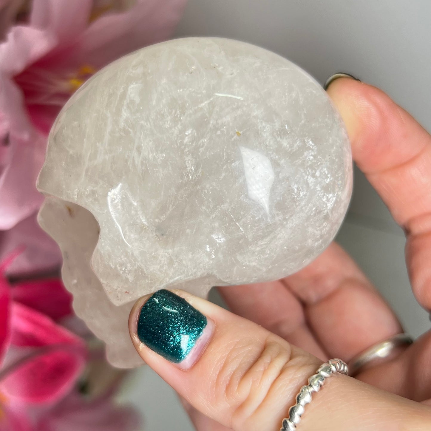 Clear Quartz Skull