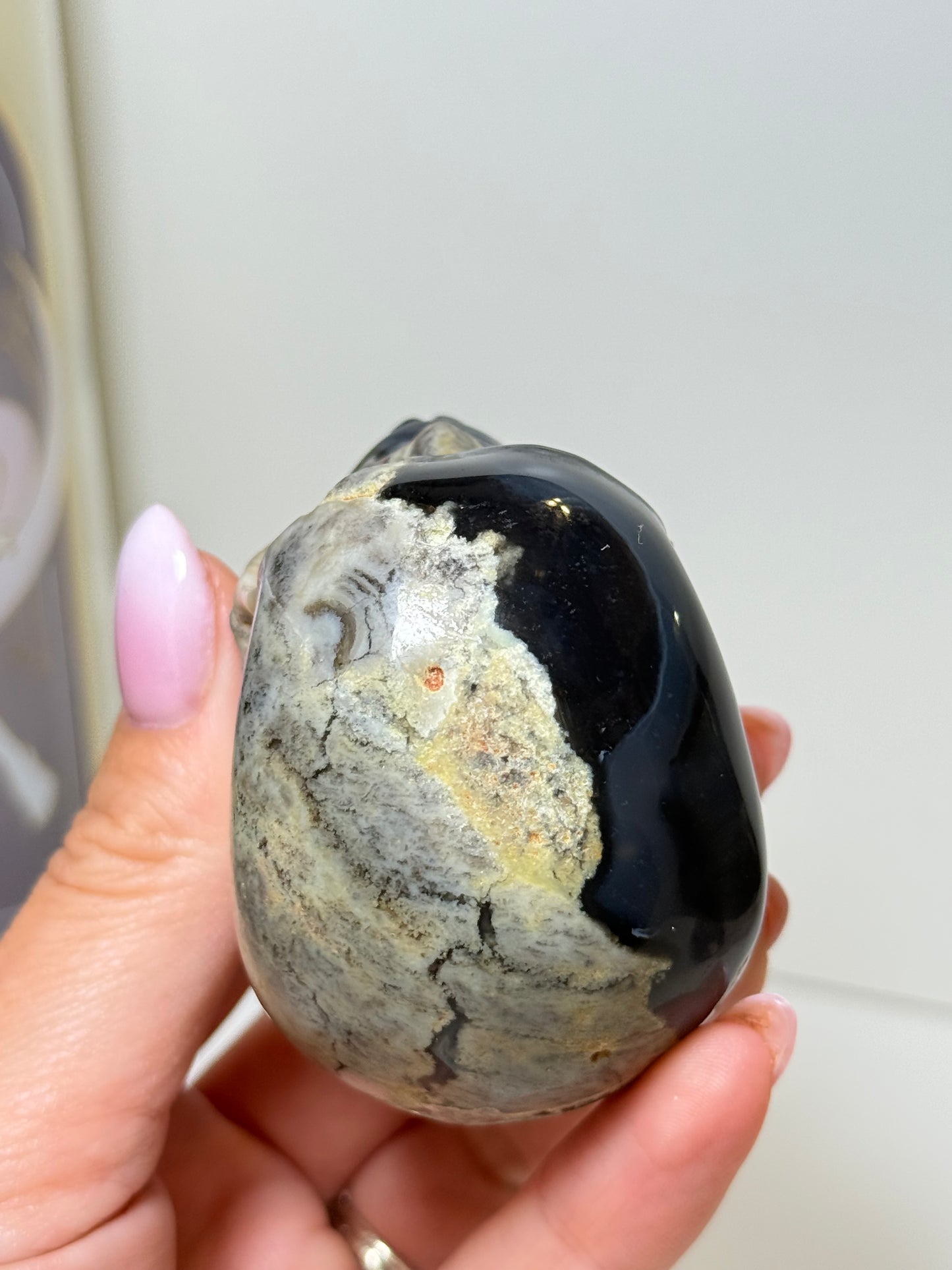 Volcano Agate Skull