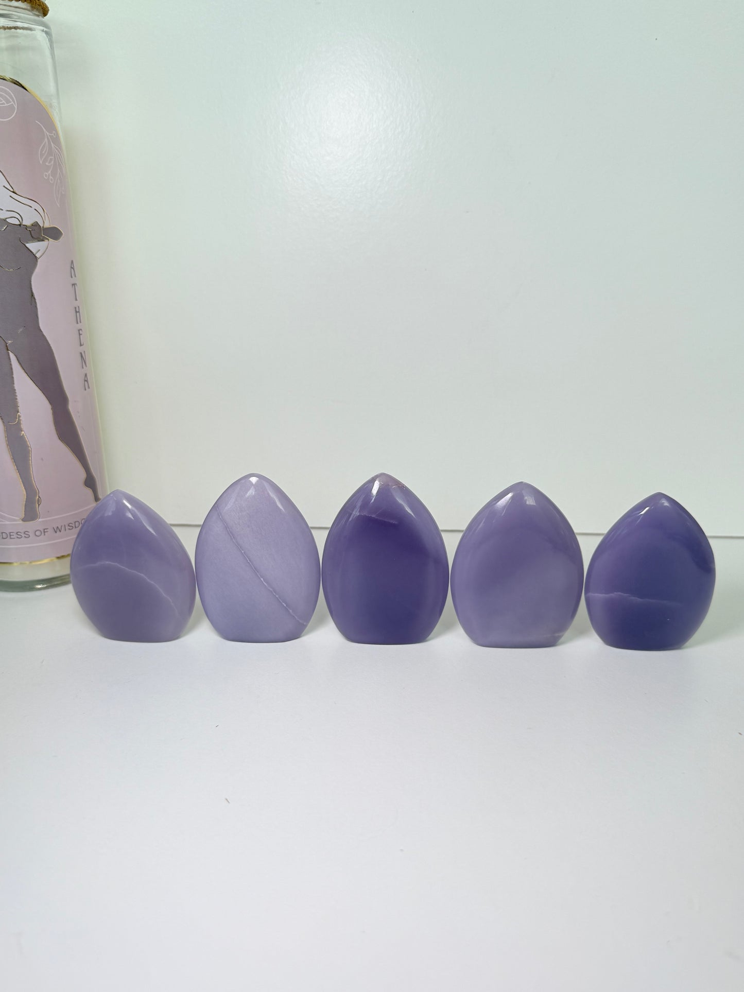 Yttrium (Lavender) Fluorite Flames