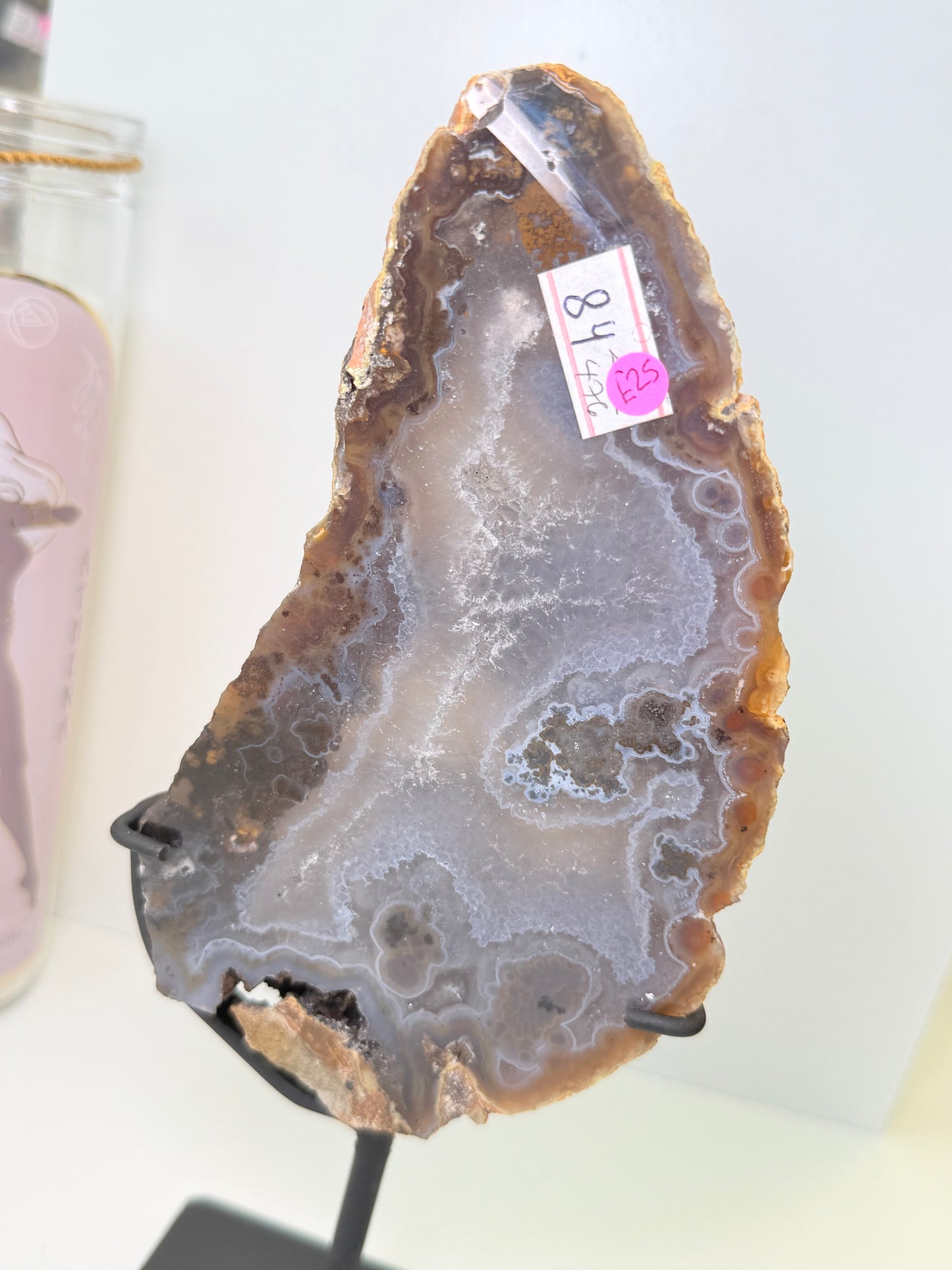 Brazilian Agate Slice On Stand