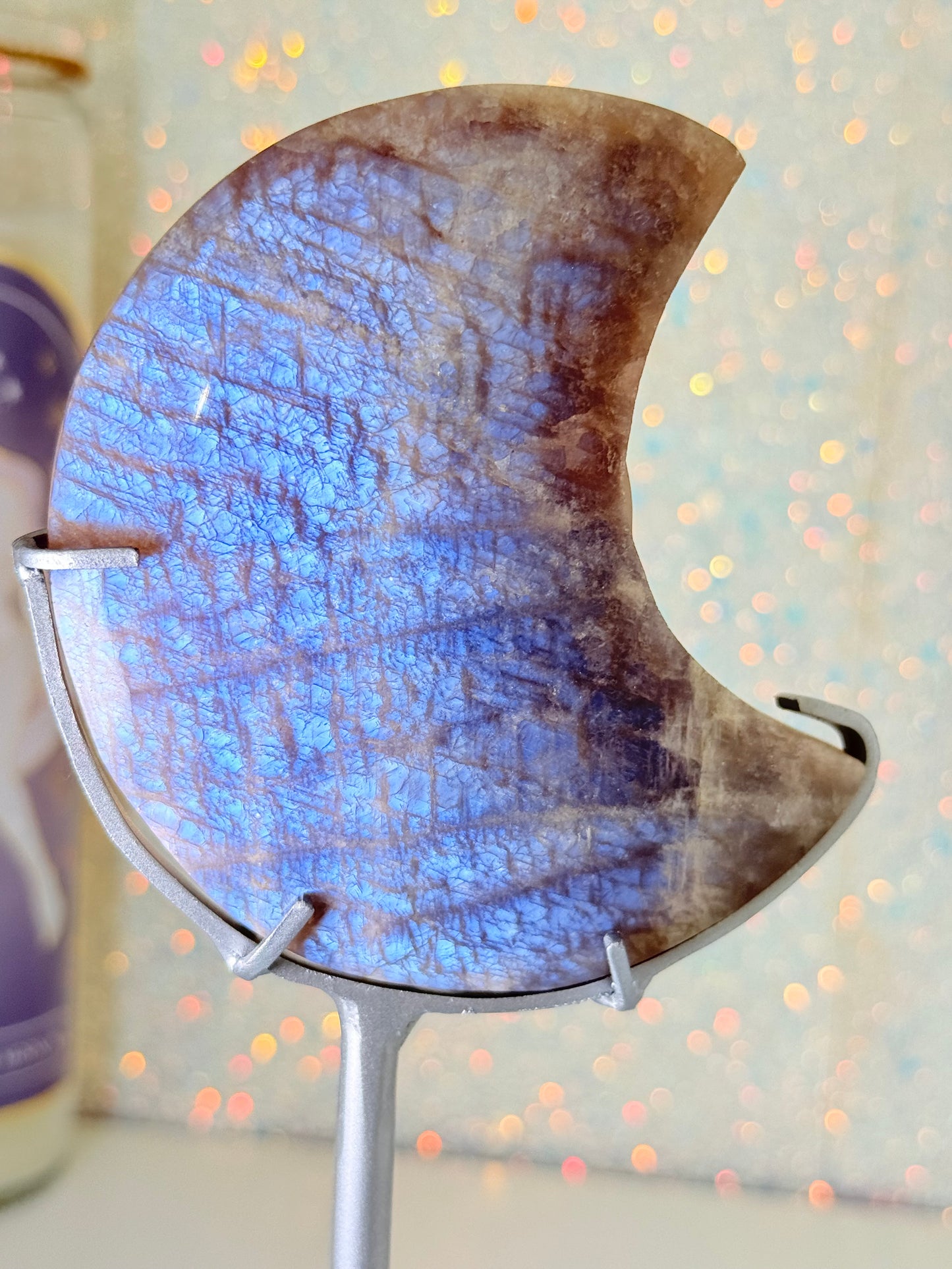 Moonstone Moon On Stand