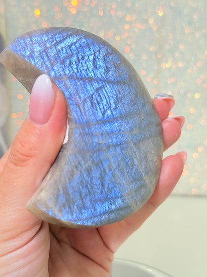 Moonstone Moon On Stand