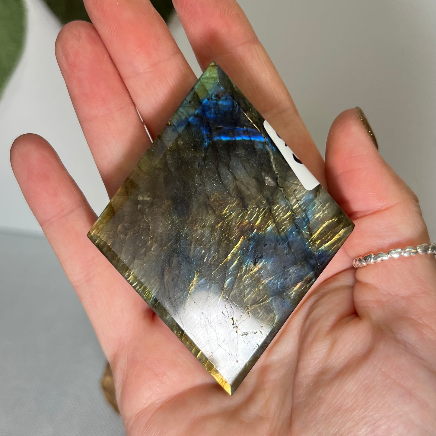 Labradorite Rhombus With Stand