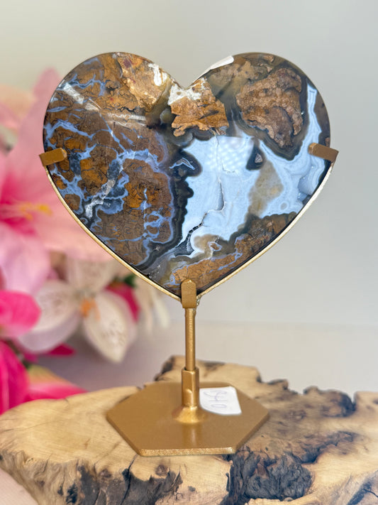 Brecciated Jasper Heart (Indonesia)