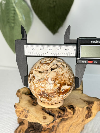 Chocolate Calcite Sphere