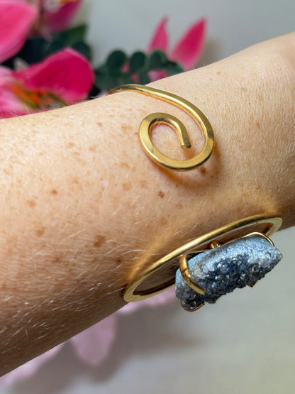 Amethyst Cluster Bangle
