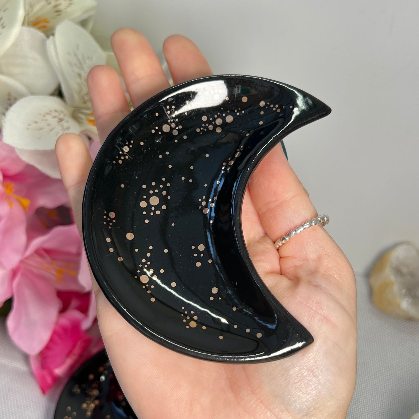 Ceramic Moon Trinket Dish