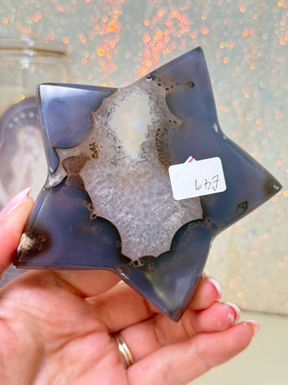 Brazilian Agate Star On Stand