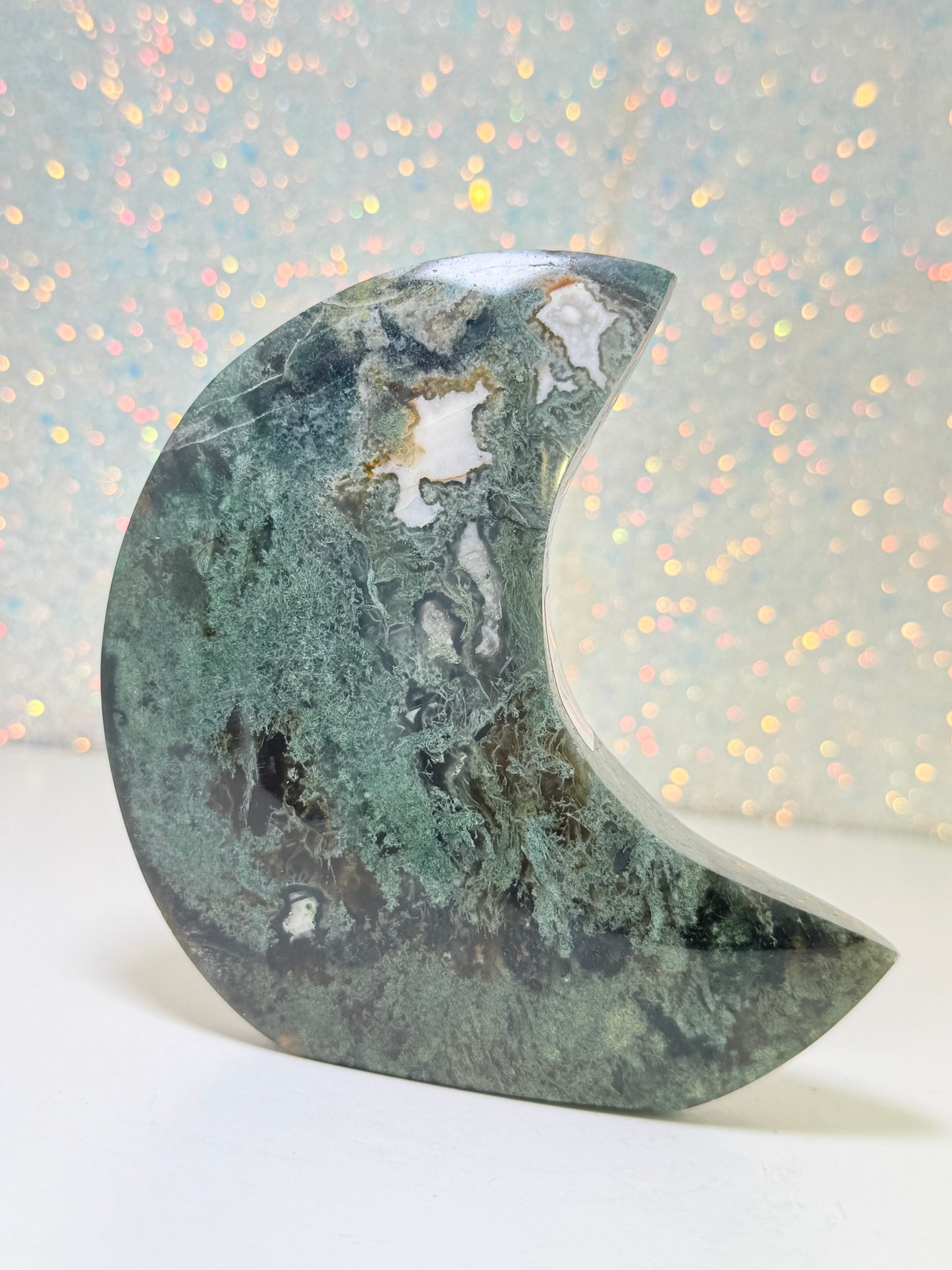 Moss Agate Moon