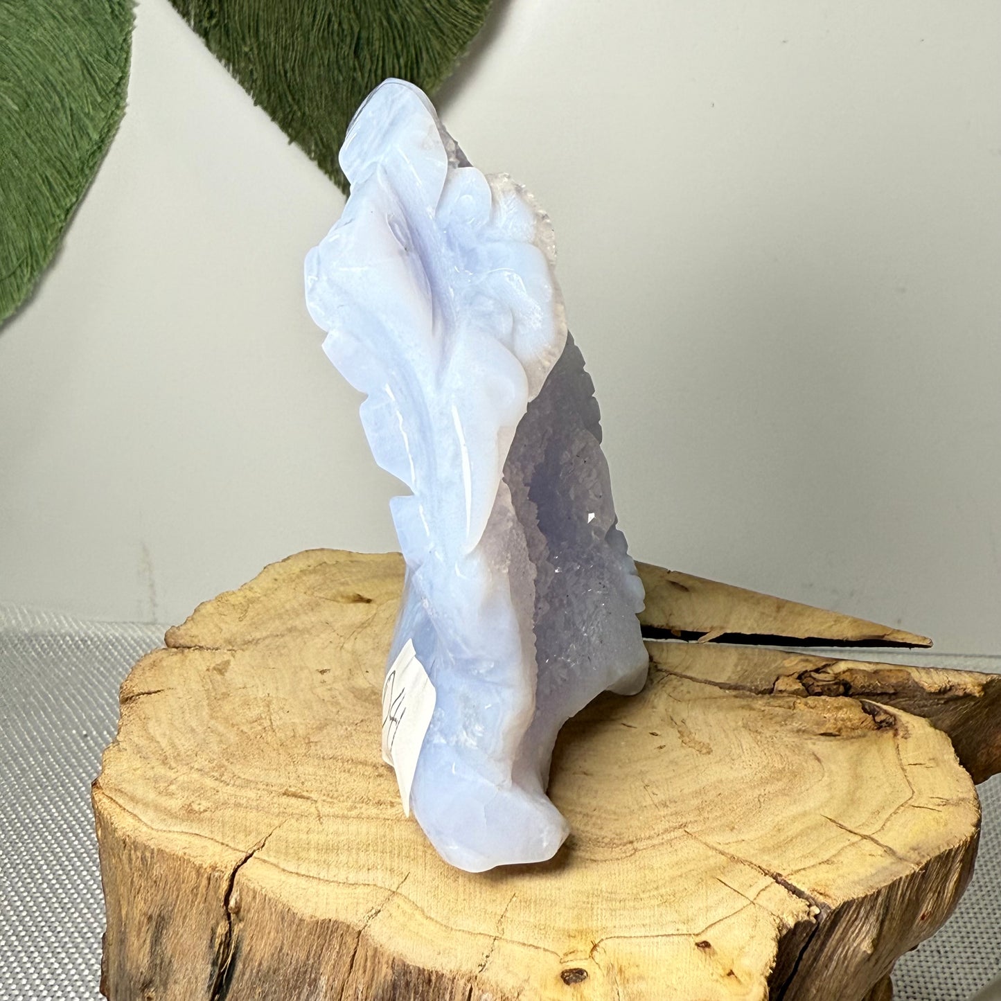 Blue Lace Agate Sea Themed Carving