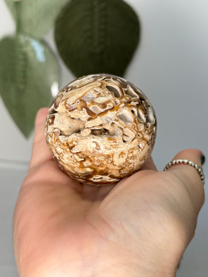 Chocolate Calcite Sphere