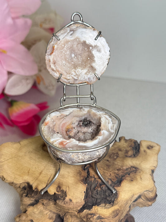 Agate Geode Ring Box