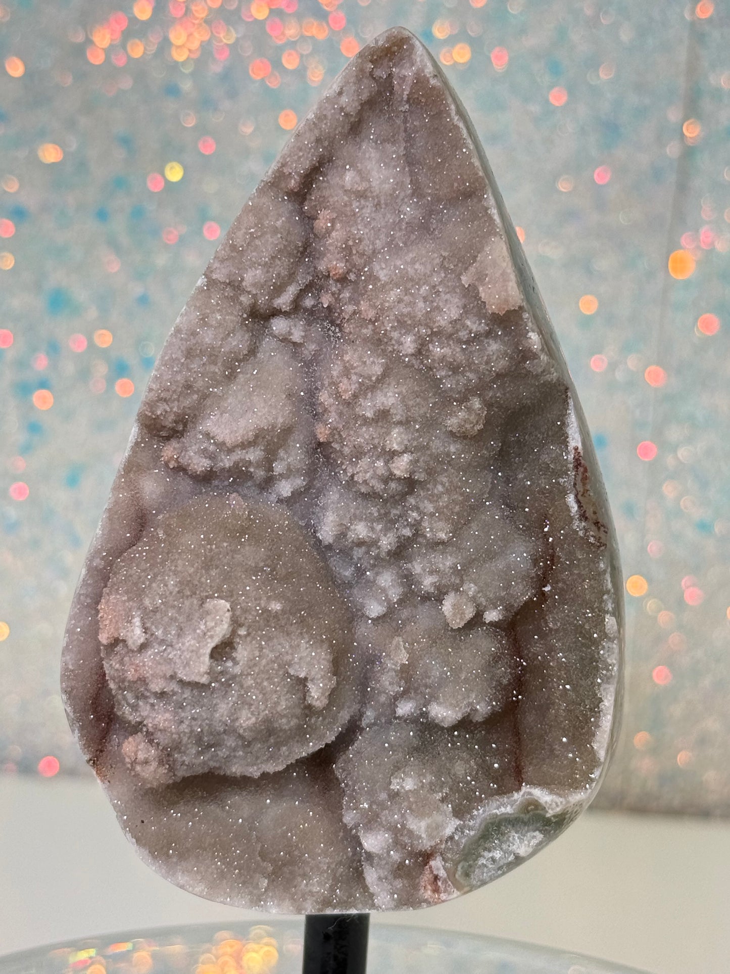 Green Sugar Amethyst Tear Drop