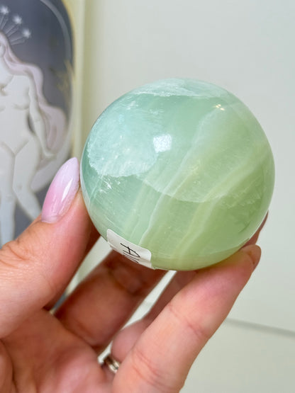 Pistachio Calcite Sphere