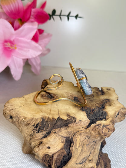 Amethyst Cluster Bangle