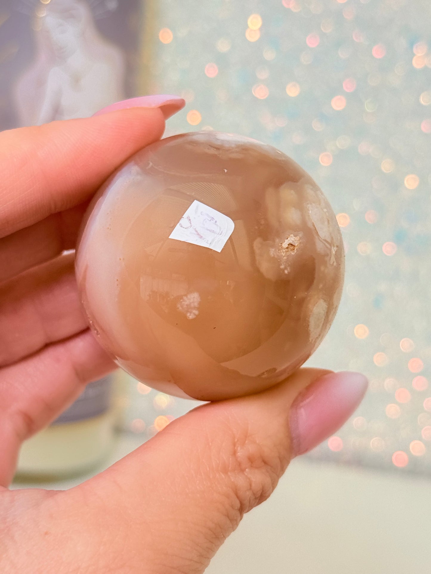 Flower Agate Sphere