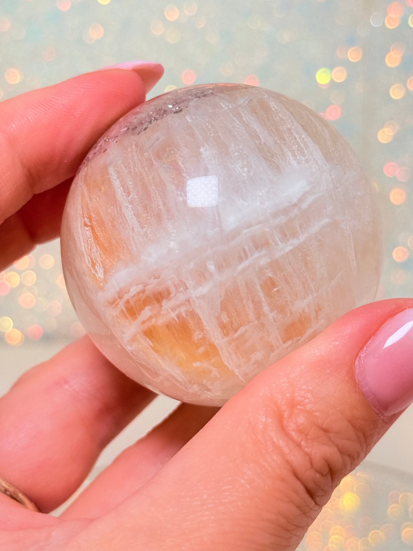 Fluorite Sphere With Pyrite
