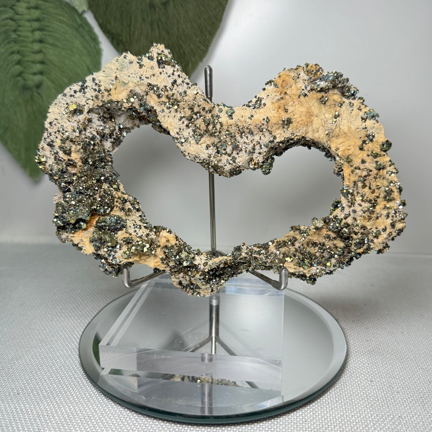 Chalcopyrite On Matrix (Heart Shape!)