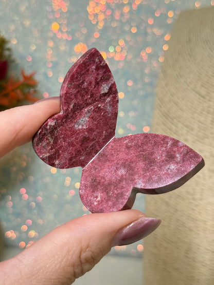 High Quality Thulite 3D Butterflies