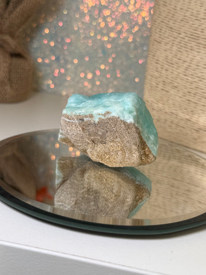 Blue Aragonite & Smithsonite Raw