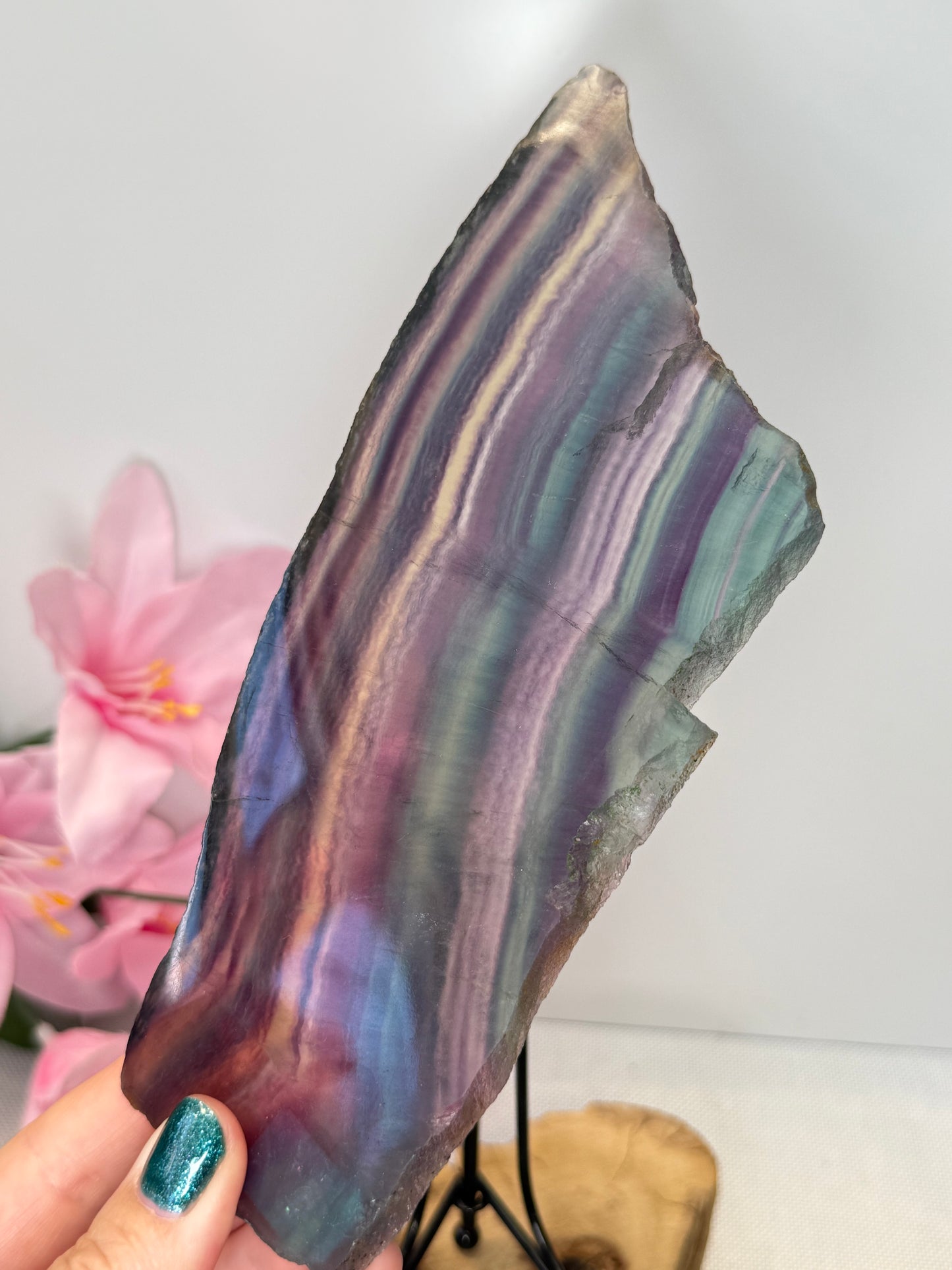 Fluorite Slab With Stand