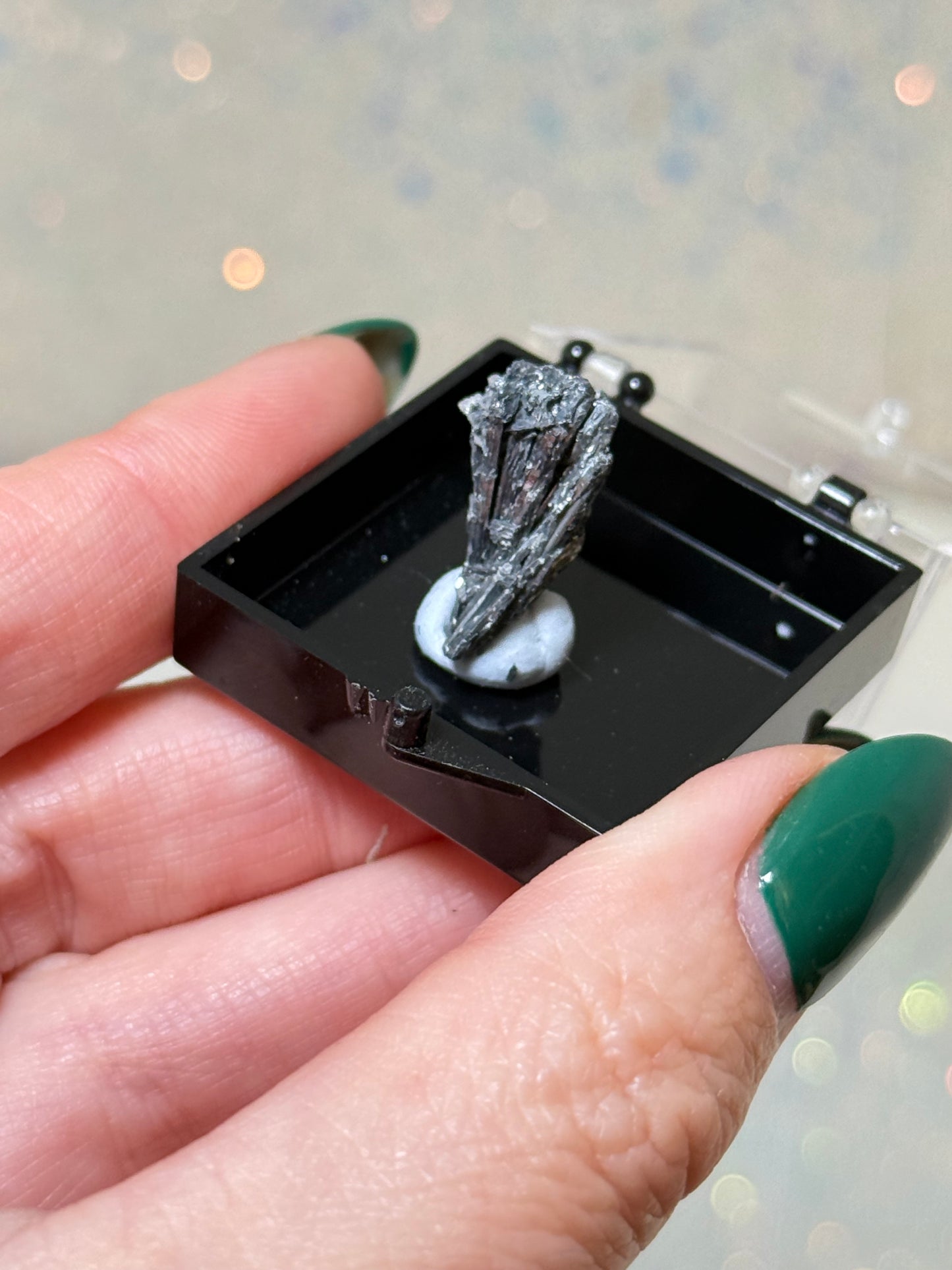 Stibnite Specimen In box