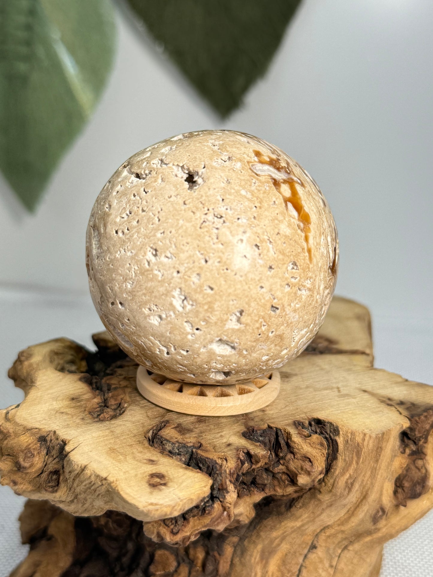 Chocolate Calcite Sphere