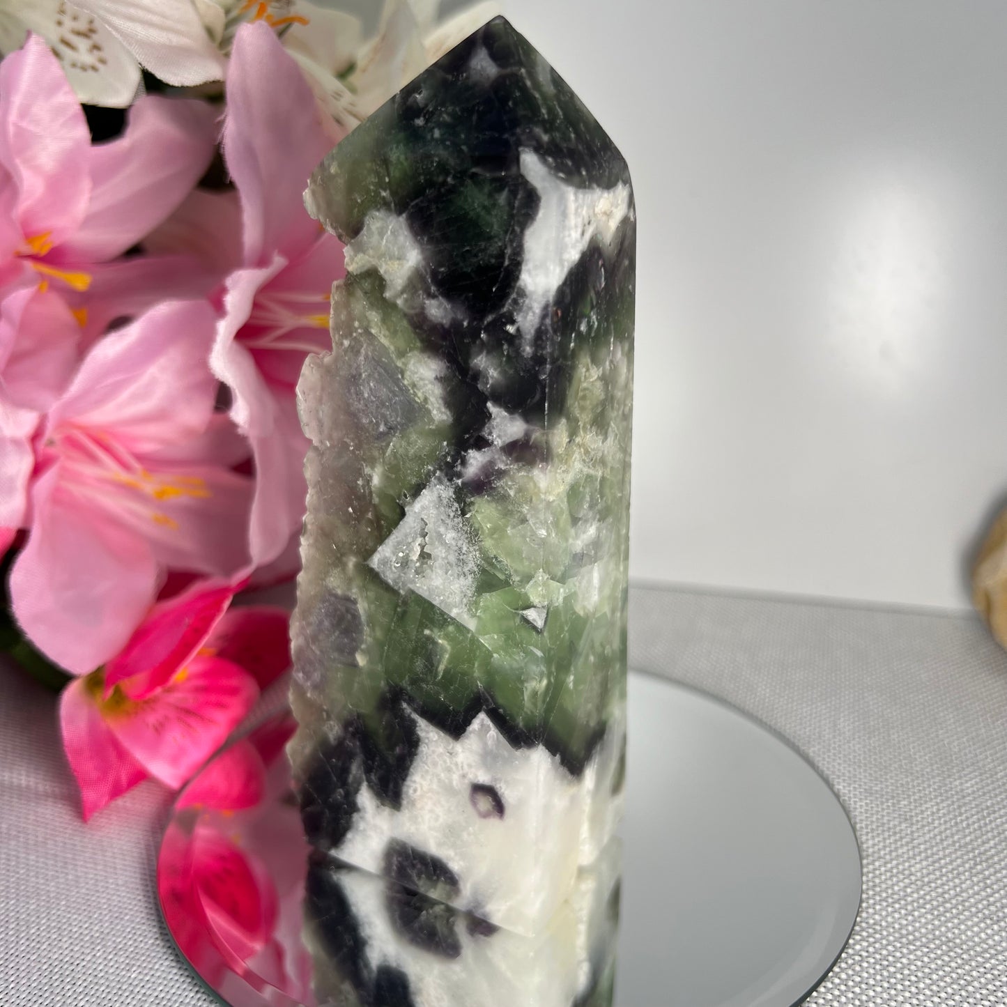 Part Raw Fluorite Tower