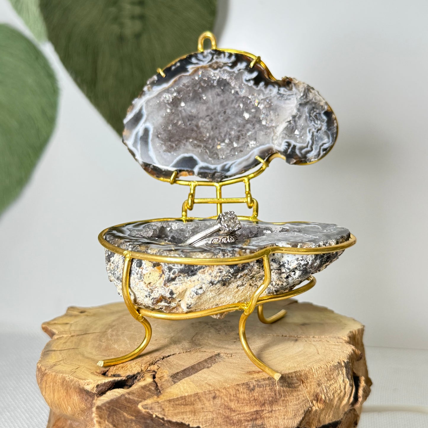 Agate Jewellery/Ring Box