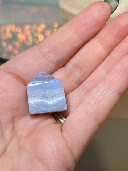 Blue Lace Agate Baby Tower (B)