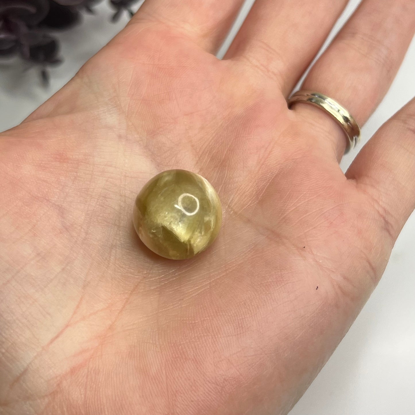 Yellow Mica Mini Sphere (1)