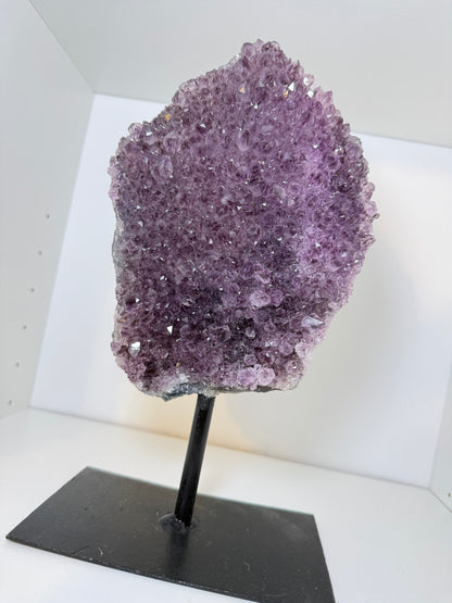 Large Amethyst Cluster On Stand
