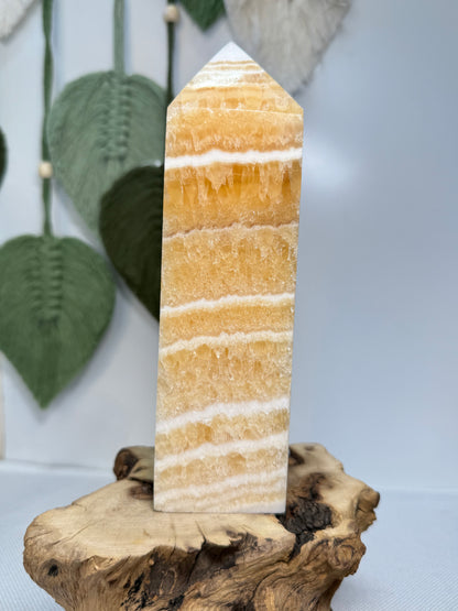 Large Yellow Calcite Tower