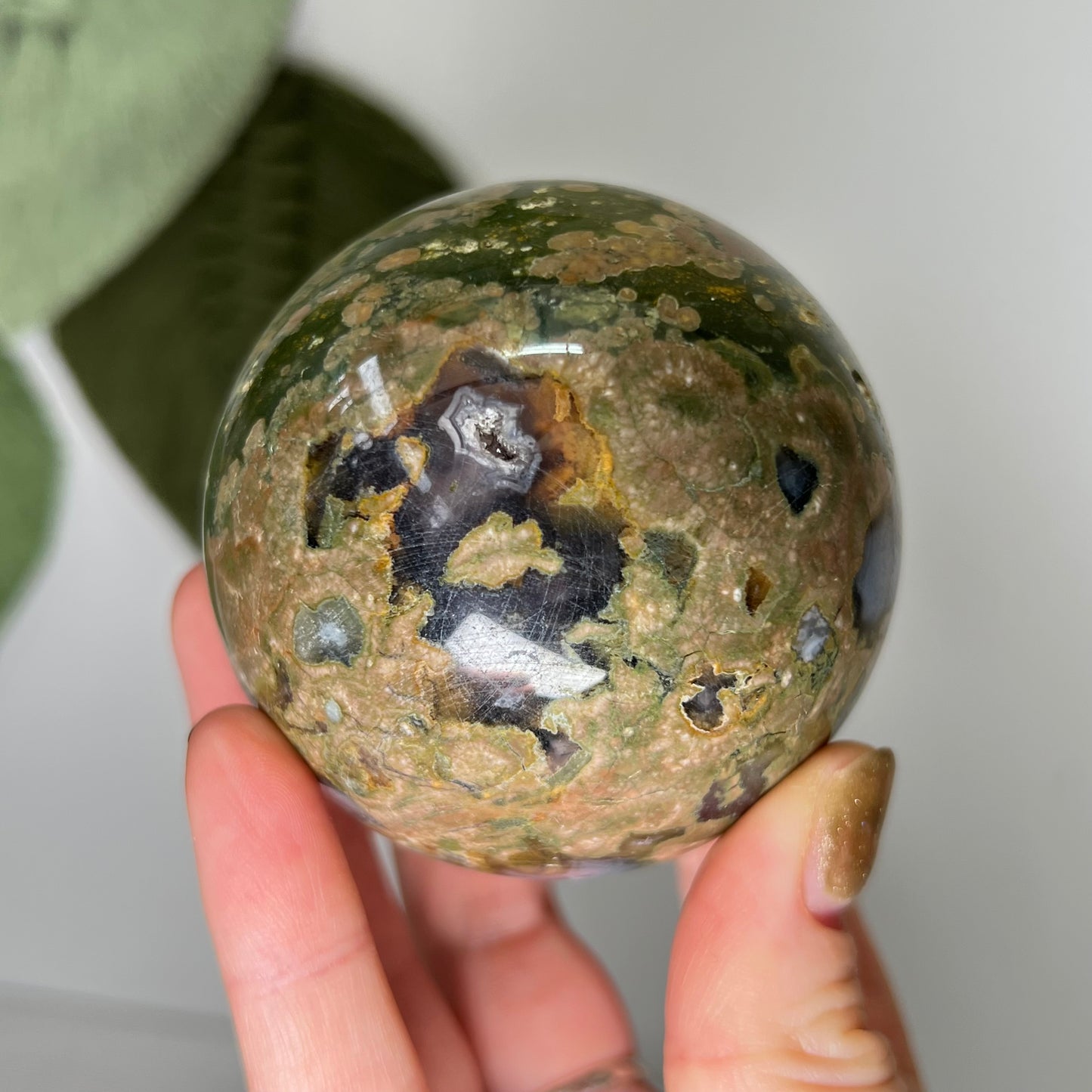 Rainforest Jasper Sphere