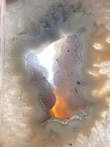 Large Druzy Agate Tower