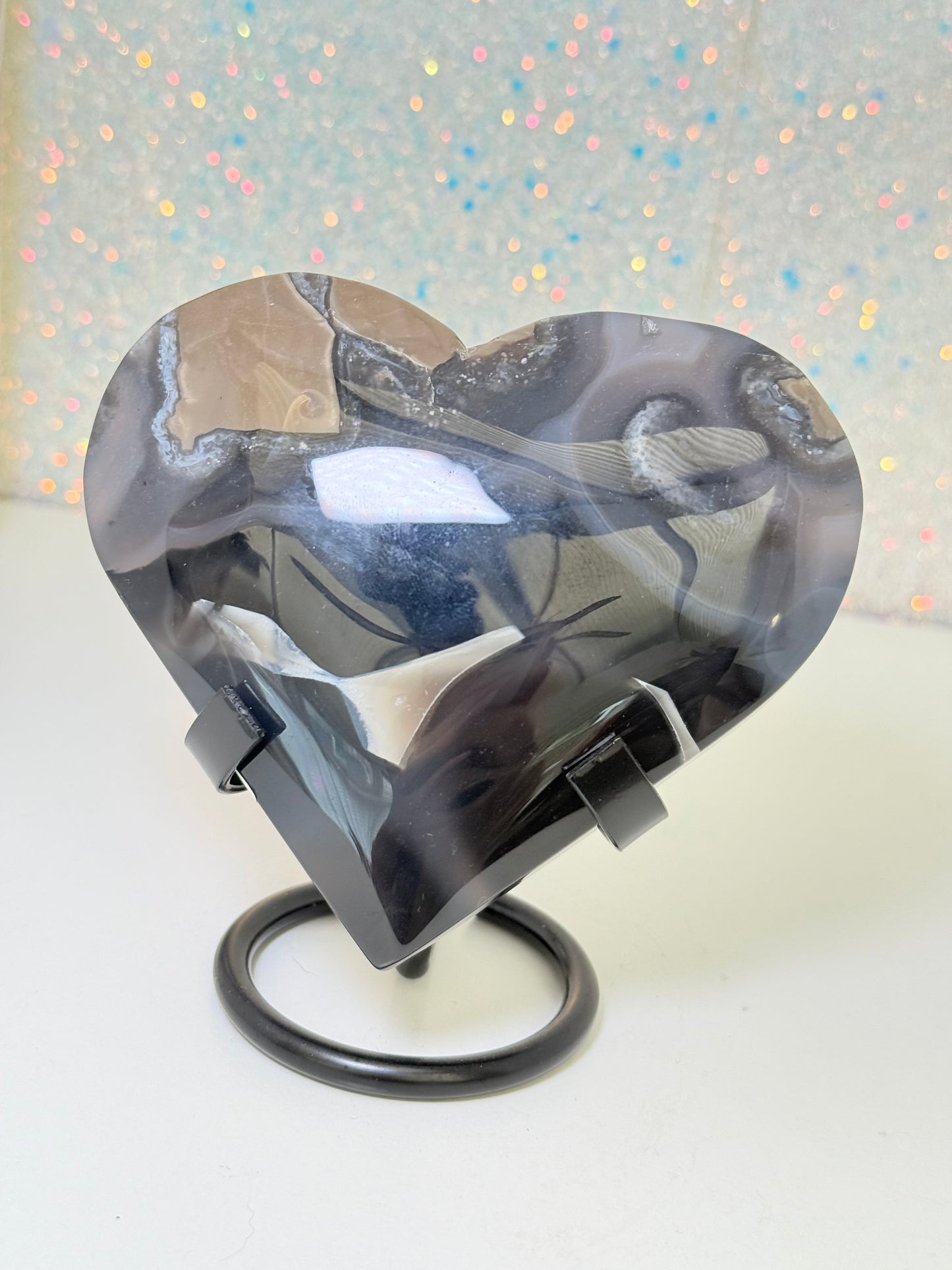 Volcano Agate Heart