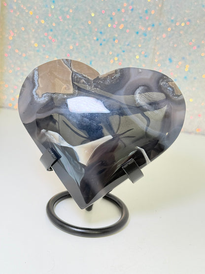 Volcano Agate Heart