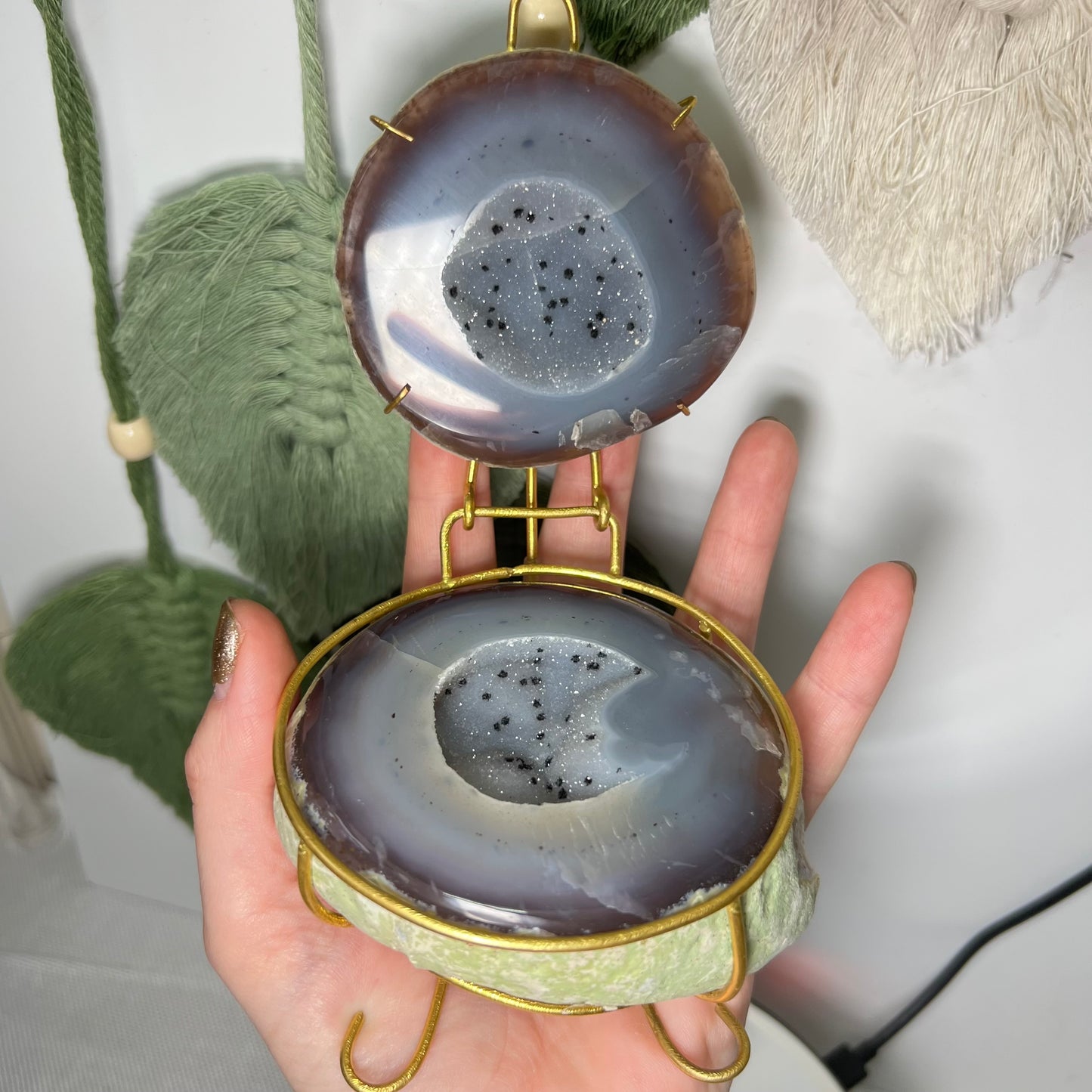 Agate Geode Ring Box