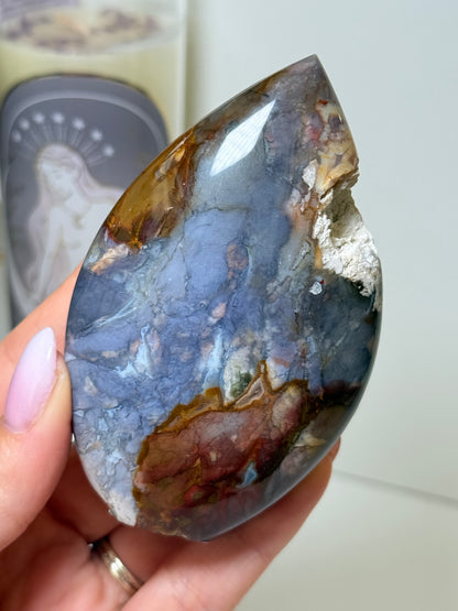 Indonesian Purple Chalcedony & Jasper Freeform