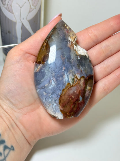 Indonesian Purple Chalcedony & Jasper Freeform