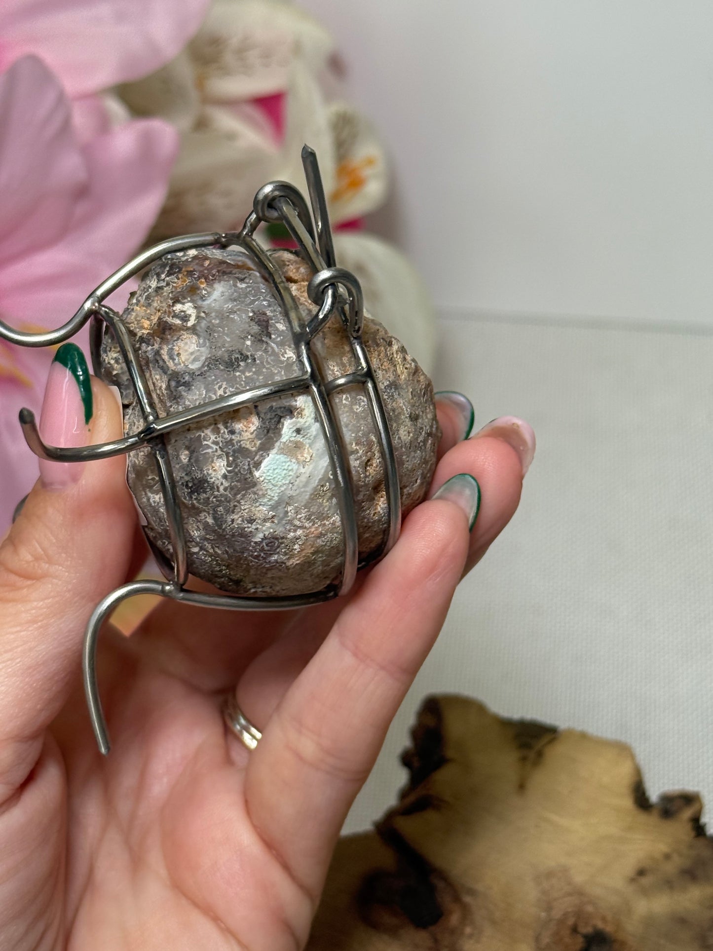 Agate Geode Ring Box