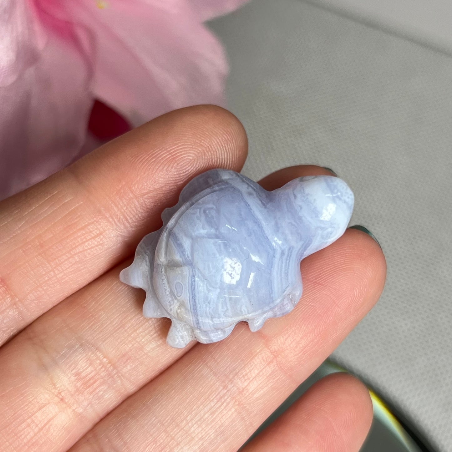 Blue Lace Agate Turtle