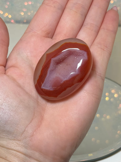 Druzy Carnelian Palm