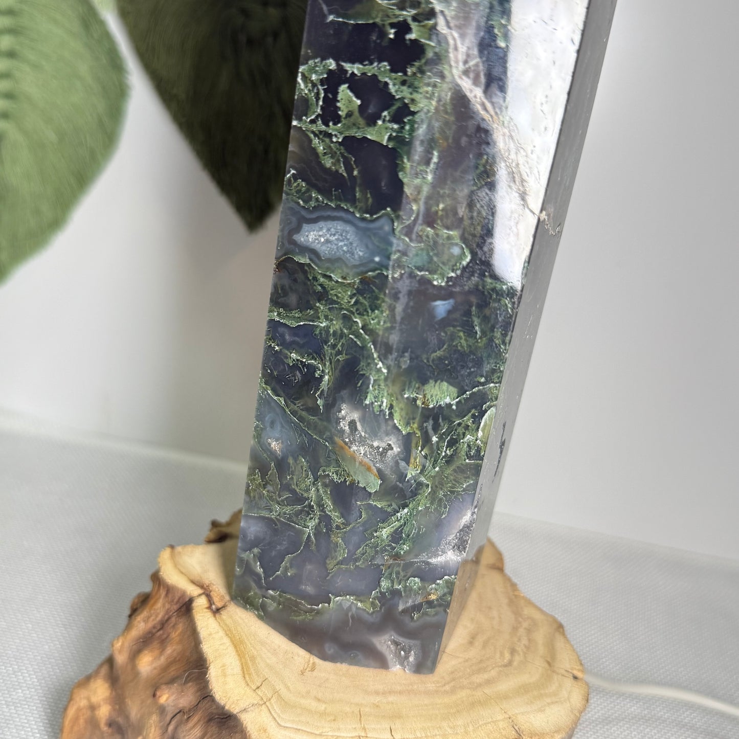 XL Moss Agate Tower